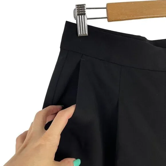 All Saints Dala Trousers Slacks Career Pants Pleated Black Womens Size 6 Tapered - Picture 3 of 13